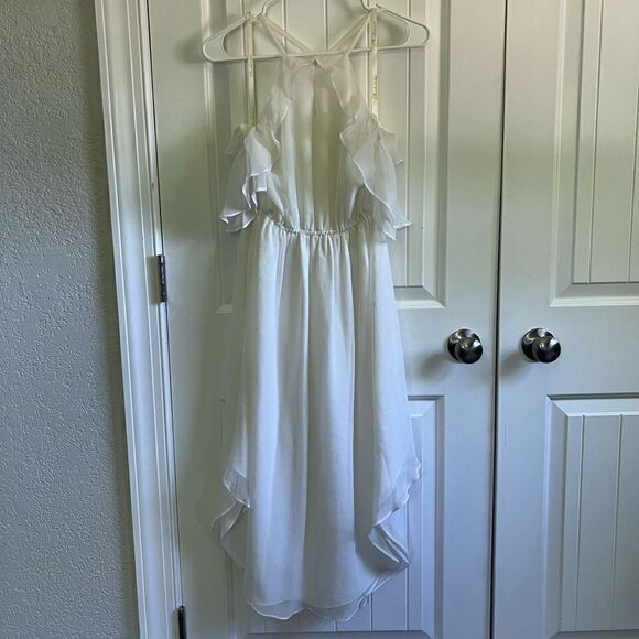 BHLDN Miller Silk Bridal Reception Party Dress - Picture 5 of 14